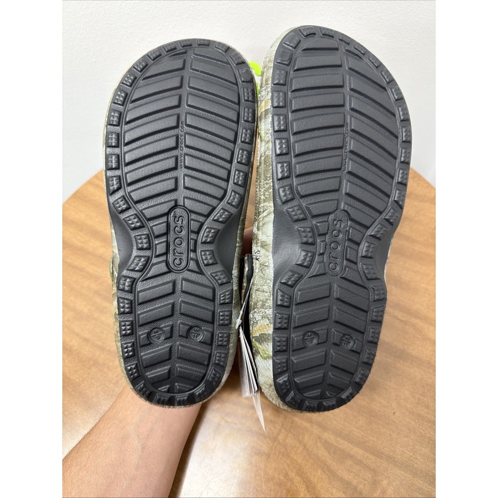 Crocs Realtree APX Lined Classic Camo Clog Men 9 Women 11 Camouflage New Green - Picture 10 of 10